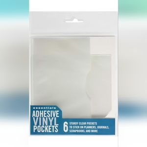 Adhesive Vinyl pockets for journals and agendas